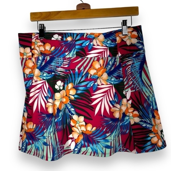 Tommy Bahama Golf/Tennis/Pickleball Skort, Tropical Floral Print, Size Large - Picture 14 of 14
